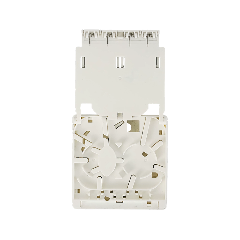 Four-Port SC/DLC Fiber Optic Faceplate Four-Port SC/DLC Fiber Optic Faceplate