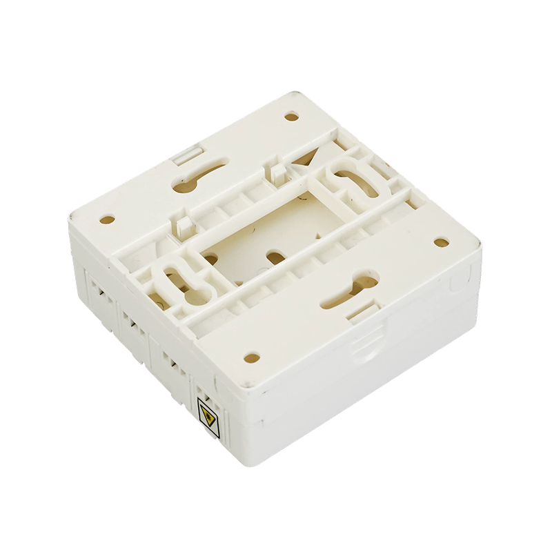 Four-Port SC/DLC Fiber Optic Faceplate Four-Port SC/DLC Fiber Optic Faceplate