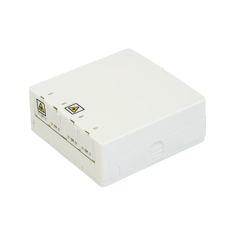 Four-Port SC/DLC Fiber Optic Faceplate Four-Port SC/DLC Fiber Optic Faceplate