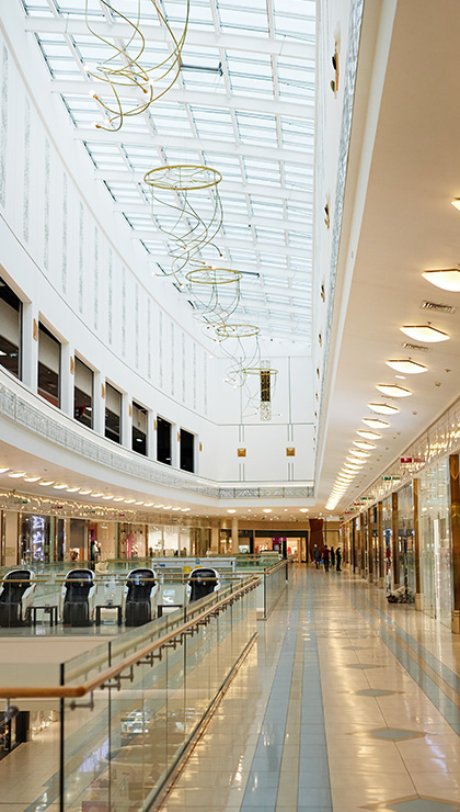 Weak current system integration for large shopping malls